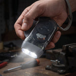 Hand Press Torch, Battery-Free 3-LED Flashlight for Camping close-up detail for everyday convenience