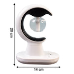 Top-down view of the 3-in-1 Humidifier Lamp with visible humidifier mist.
