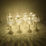 Elegant crystal style LED table lamp for cozy home decor