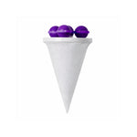 Laundry lint catcher ball positioned in washing machine
