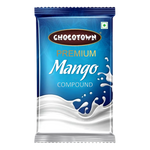 Close-up of a Chocotown Mango Compound slab, ready for use in confectionery.