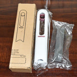 A lifestyle shot of the compact mini mop placed in a home environment, ready for use.