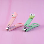 Baby nail clipper with cute random cartoon animal handle design