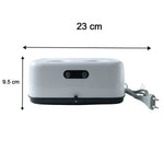 Size comparison of portable electric clothes dryer