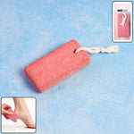 Rectangular foot pumice stone with natural texture for dead skin removal