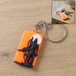 Lord Ram design keychain with raised artwork for spiritual carrying