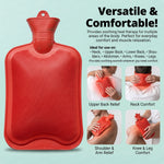 Hot water bottle easing back and joint pain