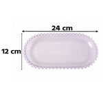 Elegant 9 inch glass serving dish for home and festive use