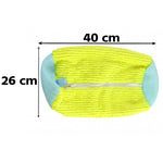 Protective shoe laundry bag with supports for machine washing