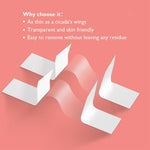 Double-sided body tape strips for clothing support