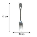 Compact stainless steel cutlery kit with pouch for picnics