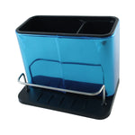 Rustproof sink organizer for scrubbers and cleaning items