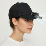 Ventilated USB fan hat ideal for outdoor sports and travel