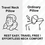 U shaped support pillow for flights, buses and car journeys