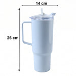 Large capacity tumbler for gym, outdoor activities, daily use.