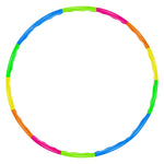 Colorful Hula Hoop for fitness exercise and core workouts.
