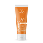 Packaged Vitamin C sunscreen providing broad spectrum UVA UVB protection