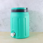 Top view showcasing the secure lid and ergonomic handle of the insulated water jug.