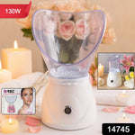 Compact facial steamer ideal for home spa and skin hydration