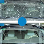 Rain repellent solution complementing windshield detergent powder
