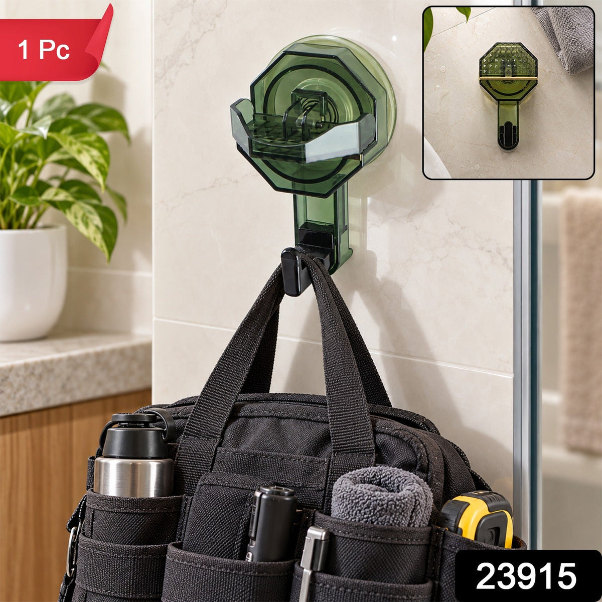 360 Degree Multipurpose Suction Wall Hook for Bathroom, Kitchen and Home