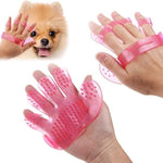 Durable pet grooming gloves made from natural rubber