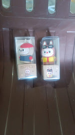 Collection of mixed design cute cartoon pencil sharpeners with erasers