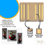 Floral MDF wall frame decor for home or office