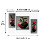 Elegant floral wall art on MDF for modern interiors