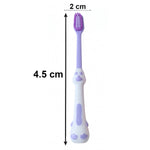 Child using kids cartoon spring frog toothbrush set