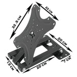 LED TV securely mounted on a sturdy wall bracket
