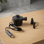 Pump and accessories for inflatable car bed