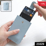 Slim multi card holder with snap closure, 1 piece