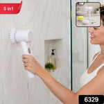 5 in 1 Electric Cleaning Brush Rechargeable Spin Scrubber for Bathroom
