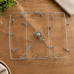 Rustproof steel clip hanger for drying multiple items at once