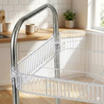 Storage trolley suitable for kitchen, office, and home with wheels