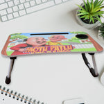 A writing table for kids with a fun cartoon print, ideal for daily homework and activities.