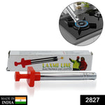 Durable gas lighter showcasing its robust mild steel construction.