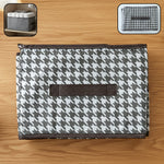 Foldable fabric basket displayed for storage