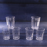 Reusable plastic tea cups styled like Indian street chai glasses