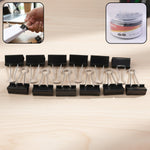 Set of 51 mm large binder clips for strong paper grip