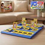 Who Am I guessing board game set with folding board and character flip cards