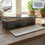 Compact kitchen sink organizer tray