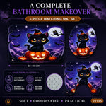 3 in 1 Bathroom Mat Set – Absorbent & Anti-Slip for Safety and Comfort