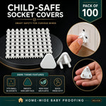 Baby Socket Covers – 100-Pc Child Safety Outlet Plugs | Velvet Wheels