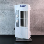 Side angle view of Orbit micro oscillating tower fan fan