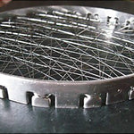 Front view of the Indo Glow stainless steel mini tandoor jalli, showcasing its design.
