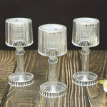Crystal LED desk lamp on a shelf, enhancing Diwali decor.