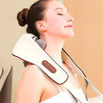 Ergonomic neck and shoulder massager belt for muscle relaxation