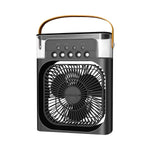 Portable Air Conditioner Fan providing a cool breeze in a home office setting.